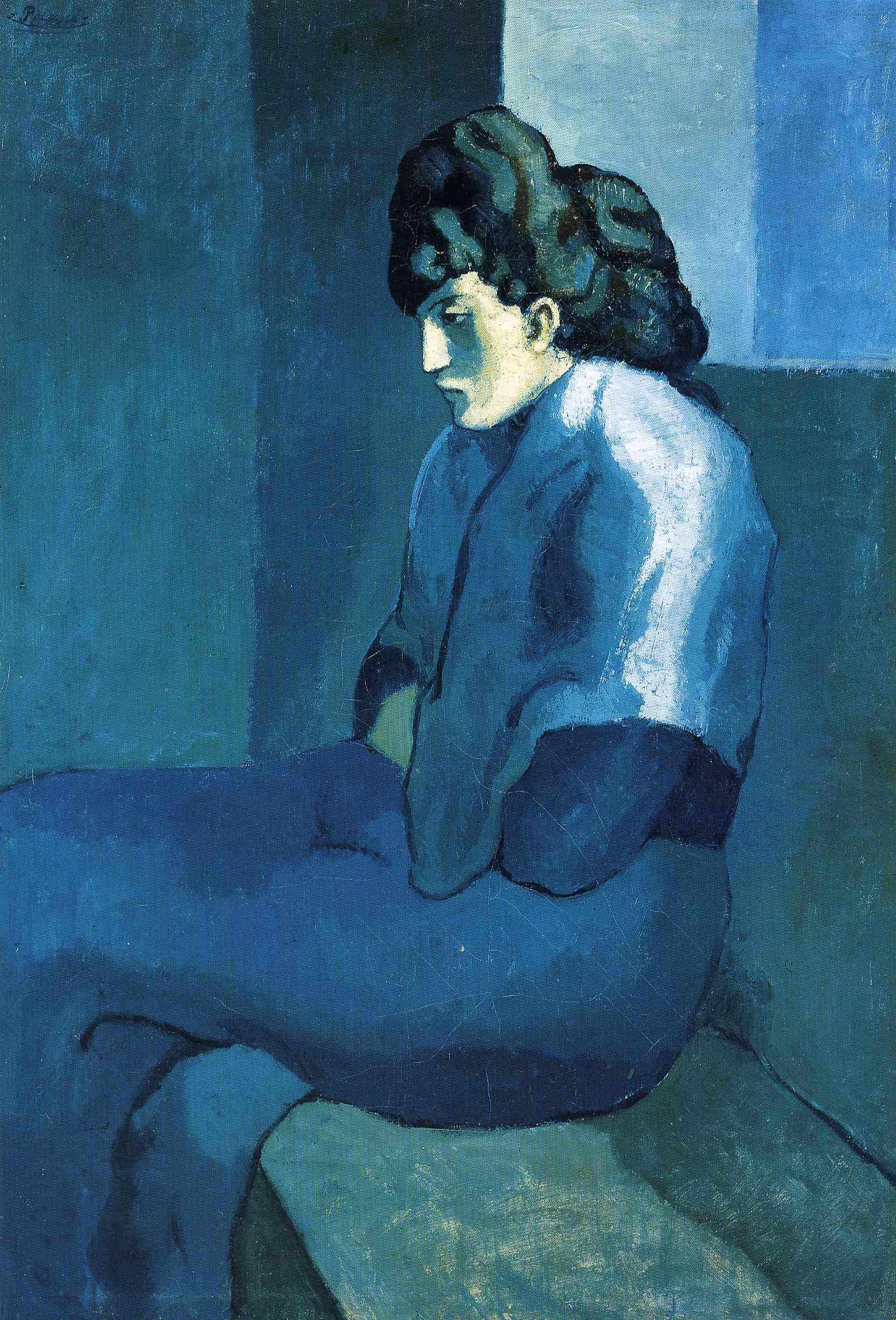 Picasso Melancholy woman 1902